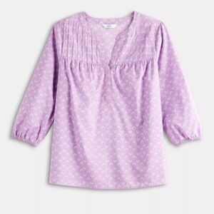 Women's Mauve Patterned Top